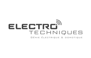 Création du logo de l'entreprise Elecro-Techniques. Electriciens, domotique, informatique.