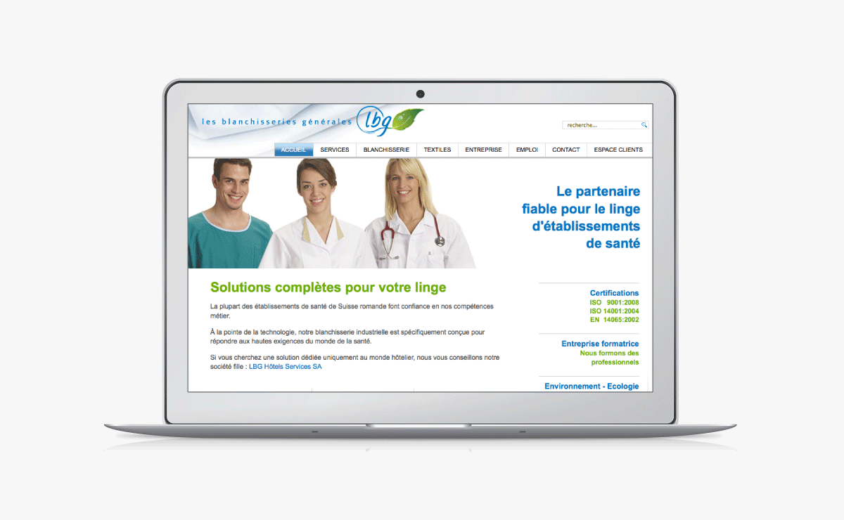 Site internet Wordpress LBG Yverdon