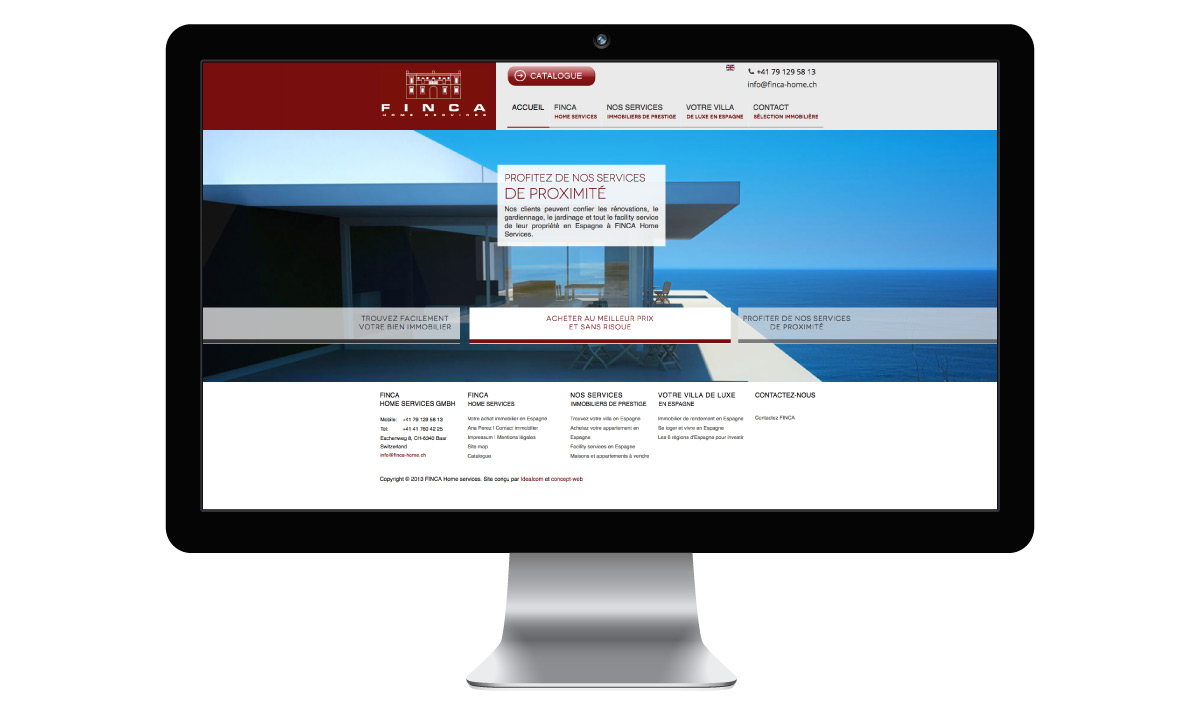 Création d'un site immobilier