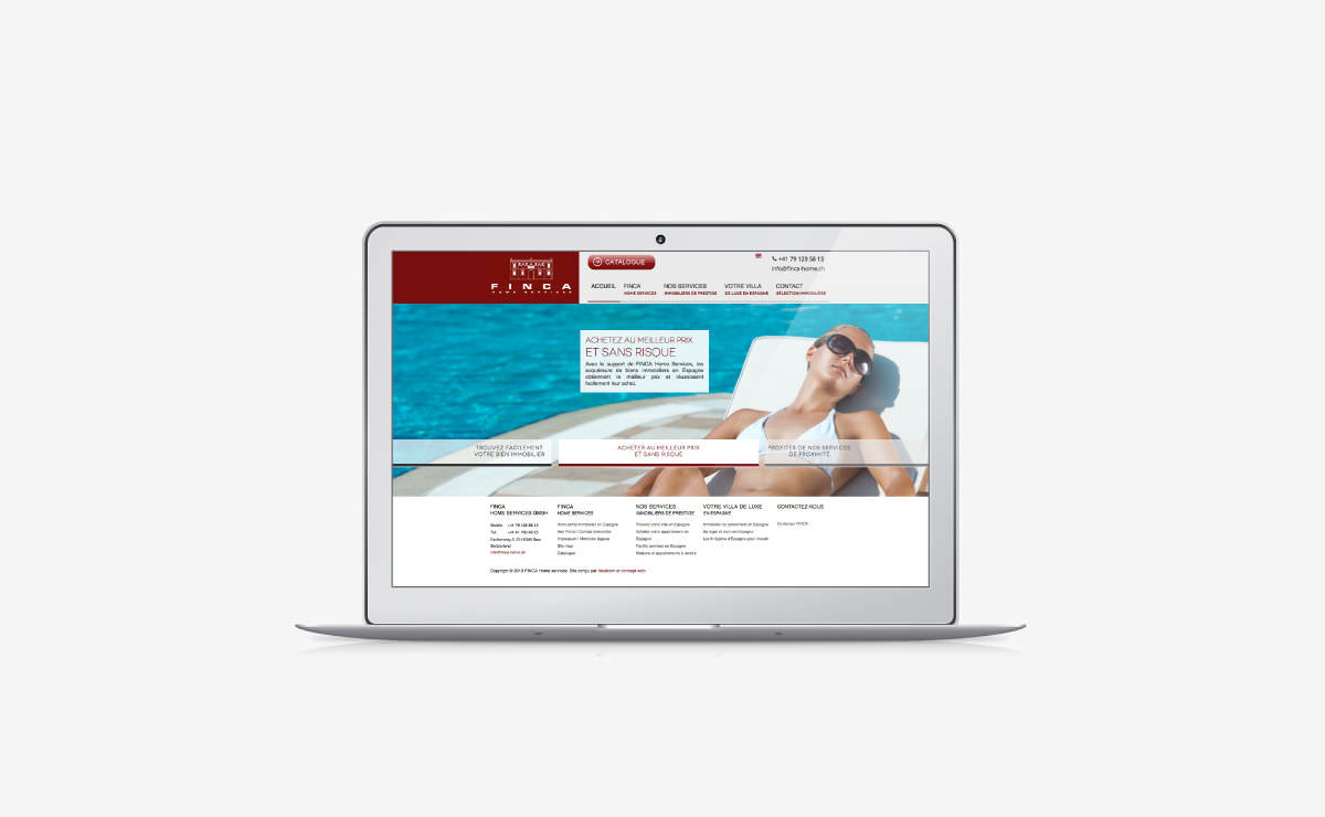 Création du site internet de Finca Home Services