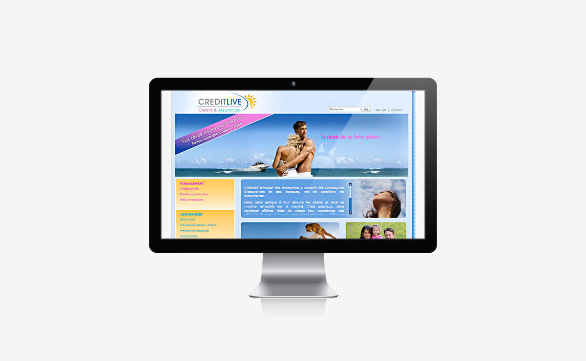 Rédaction et référencement du site internet de CreditLive