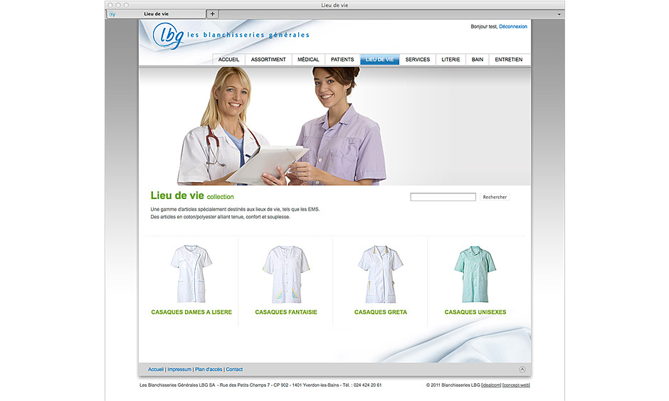 E-commerce de LBG SA