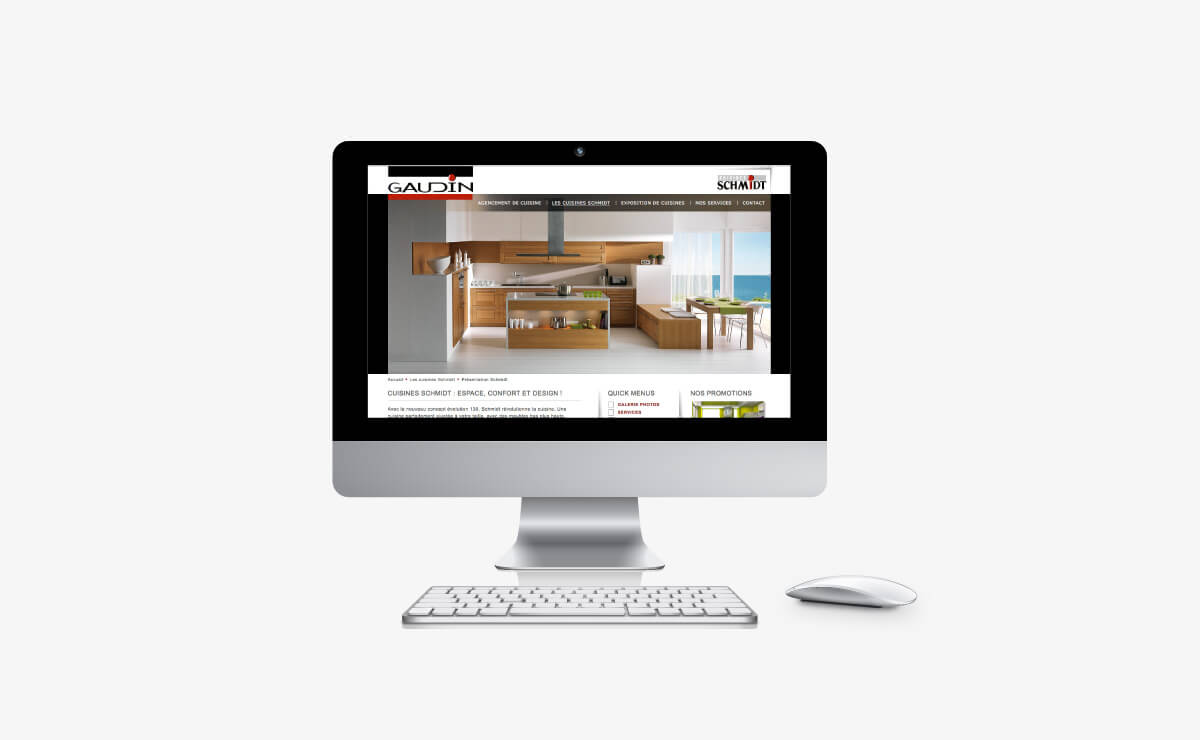 Campagne publicitaire et création du site Internet de Gaudin Cuisine