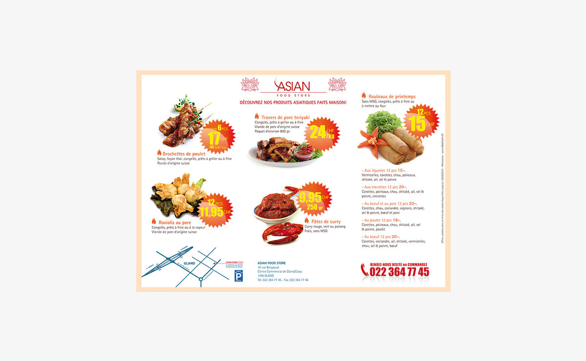 Création d'un flyer tous-ménages pour la grande distribution