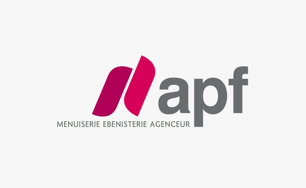 Création du logo et de l'identité d'entreprise d'APF Menuiserie SA à Etoy (Vaud | Suisse)