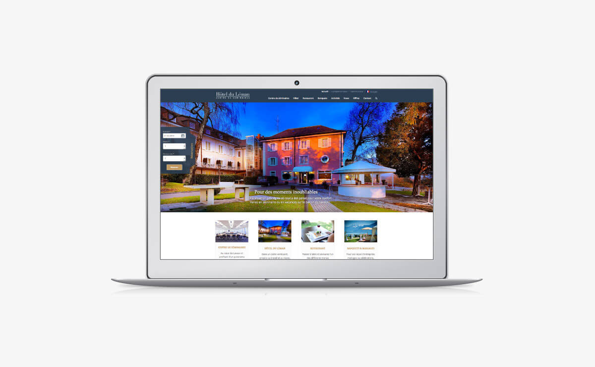 Création du site internet de l'Hôtel et du restaurant responsive WordPress