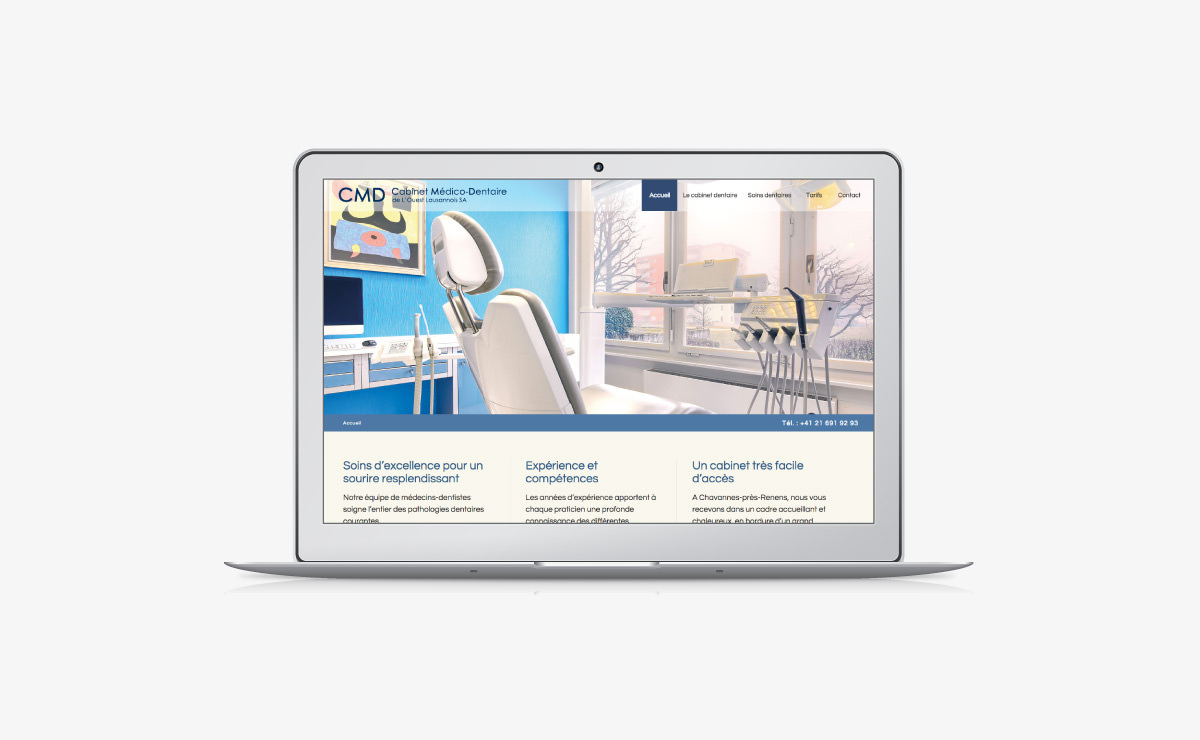 site internet dentiste Lausanne