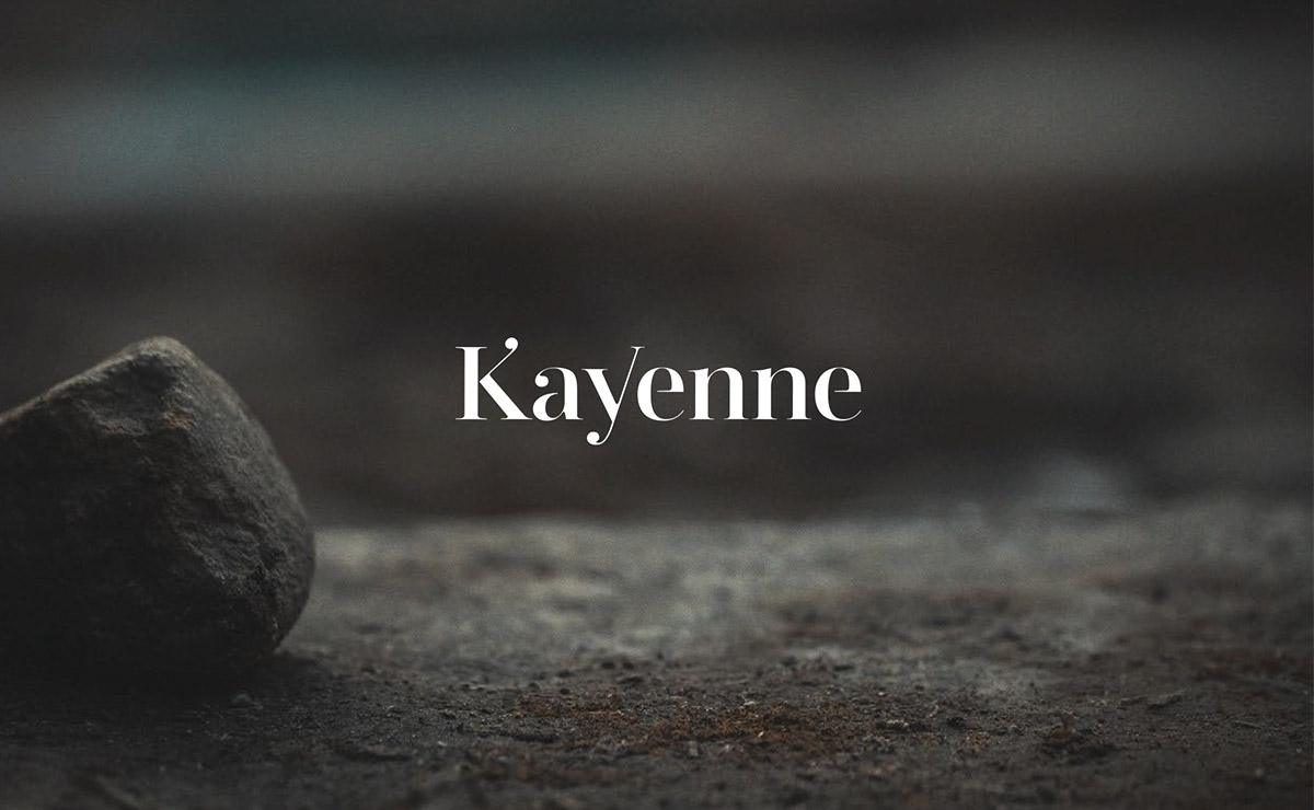 Création du logo et de l'identité visuelle de kayenne, cosmétique bio et maquillage 100% naturel