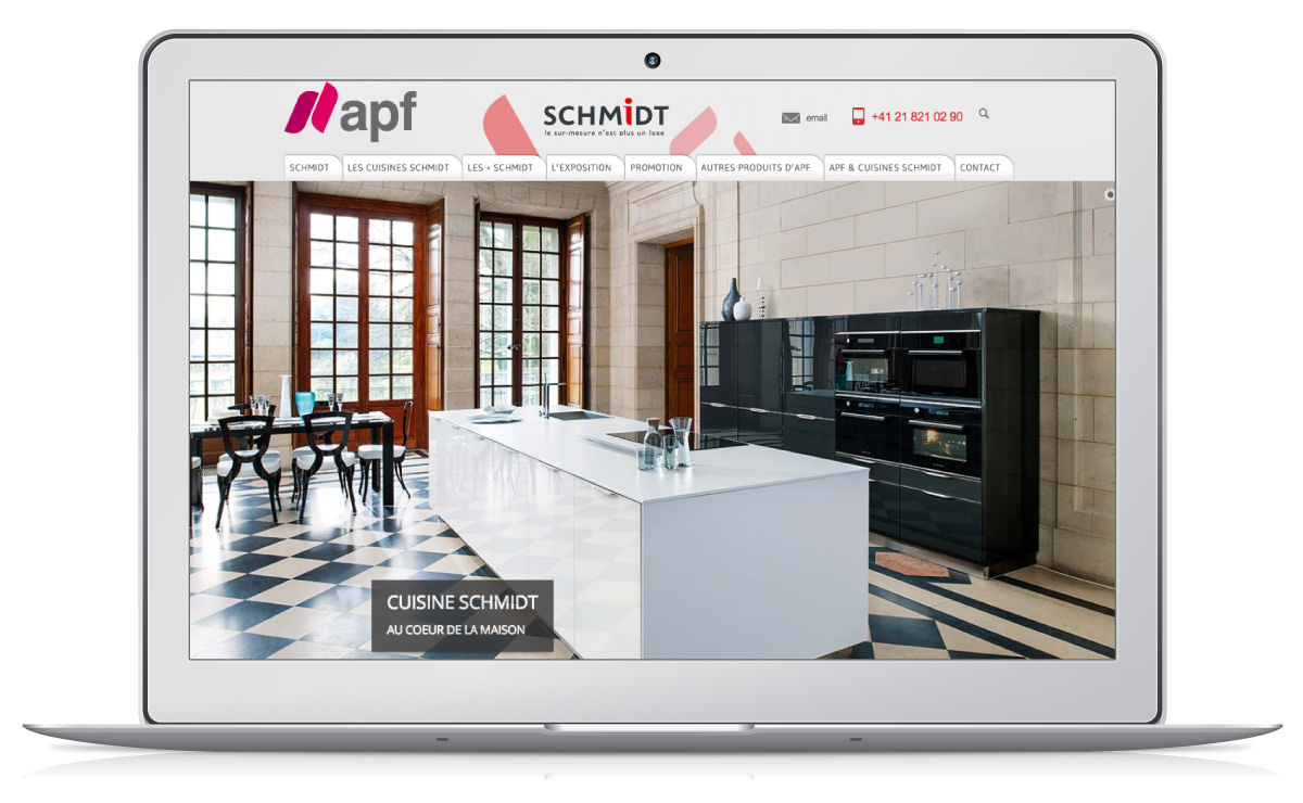 Création de site internet Cuisine Schmidt