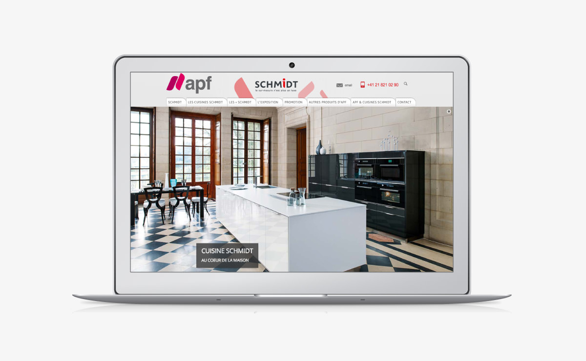 Création de site internet Cuisine Schmidt