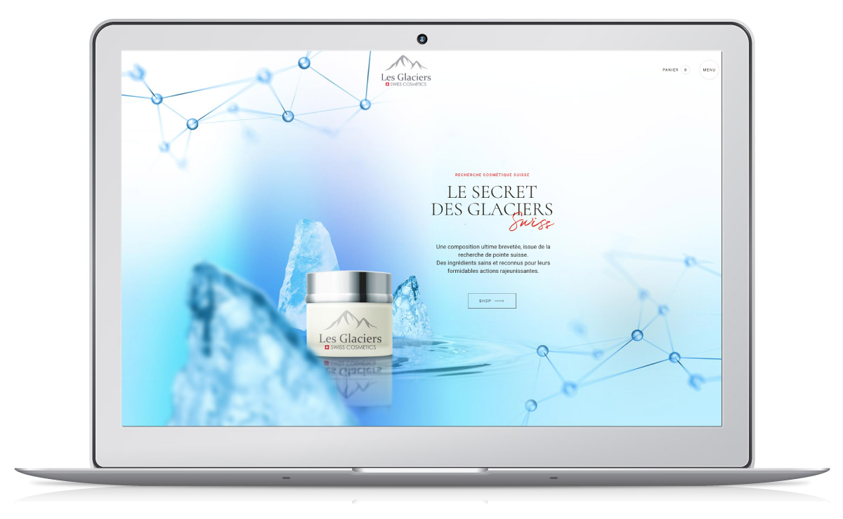 Création du site internet cosmétique, design, branding de la marque, lancement de la marque de cosmetics