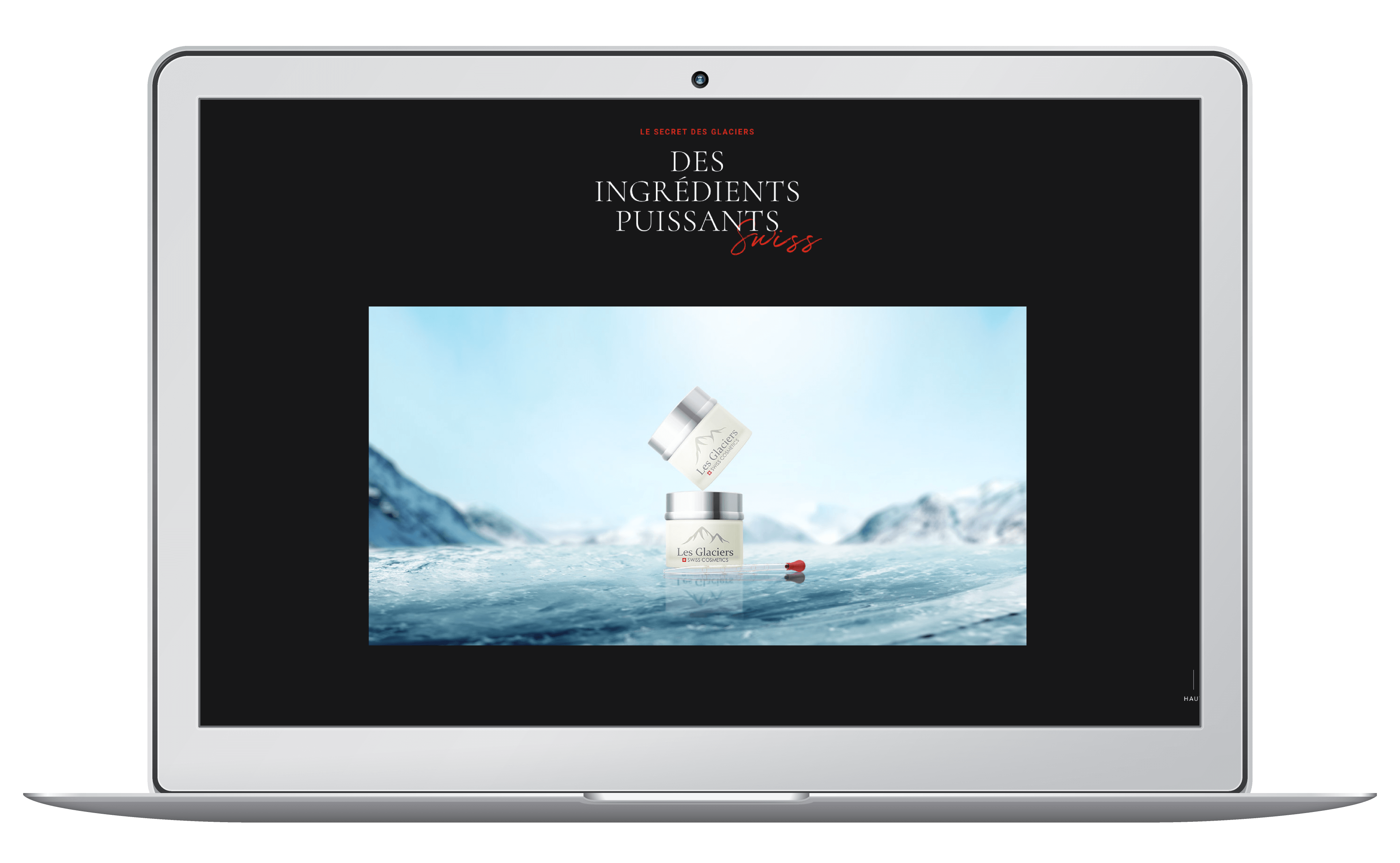 Lancement d'une entreprise de cosmétique suisse. Graphisme, marque et site internet wordpress