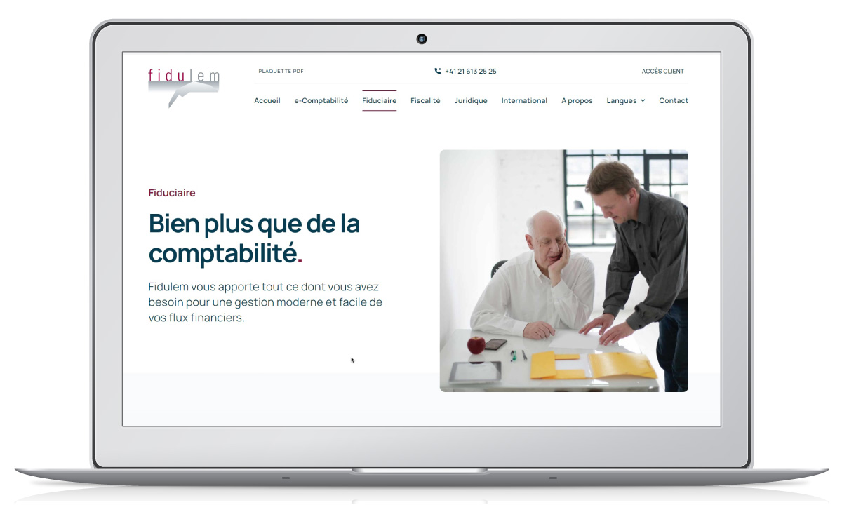 Création site internet comptable Lausanne