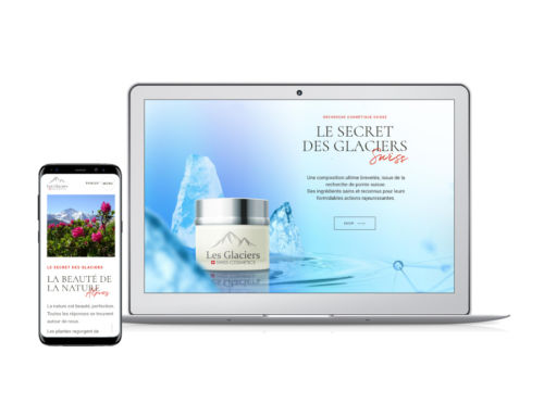 Lancement cosmétique suisse : identité visuelle, branding, site internet cosmetic WordPress