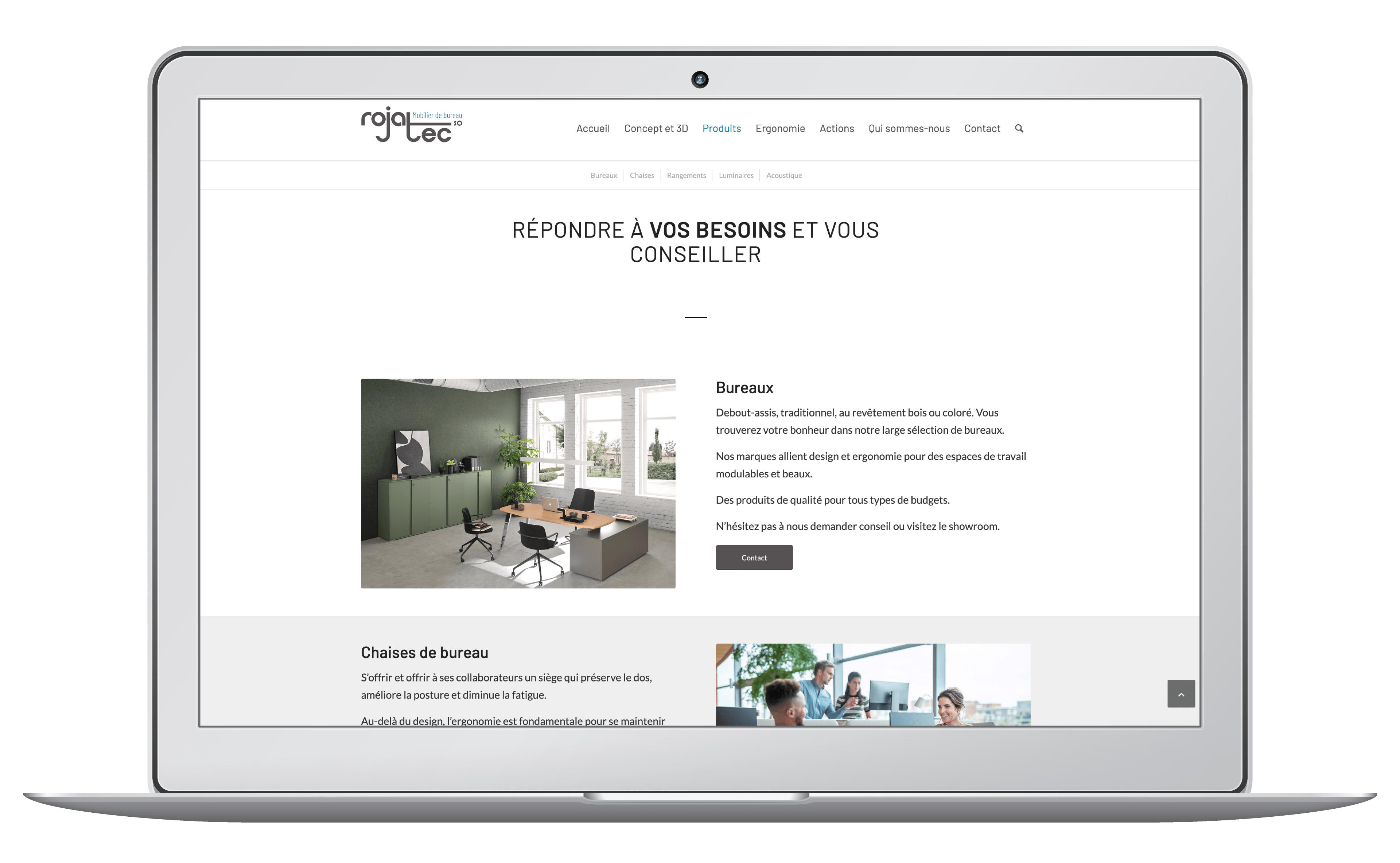 Création site internet magasin meuble à Lausanne