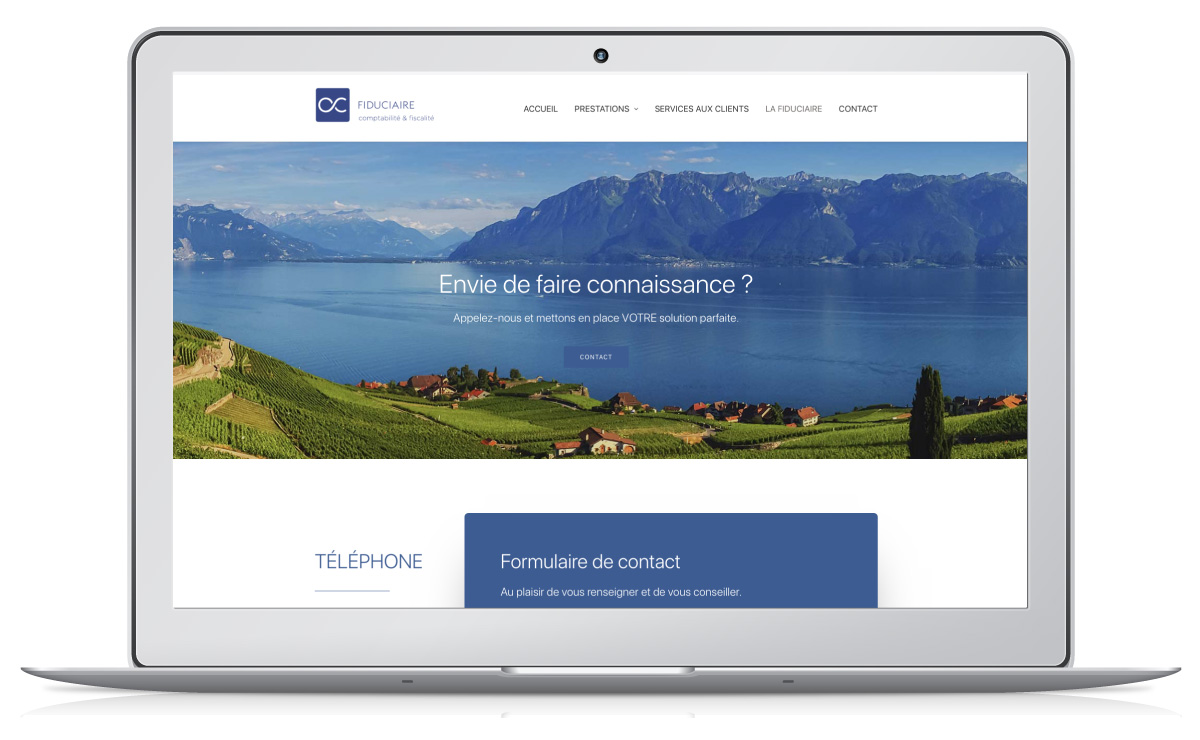 Agence digital marketing Google Ads Lausanne : Création du concept publicitaire Google Ads et du site web WordPress pour une PME Lausannoise.
