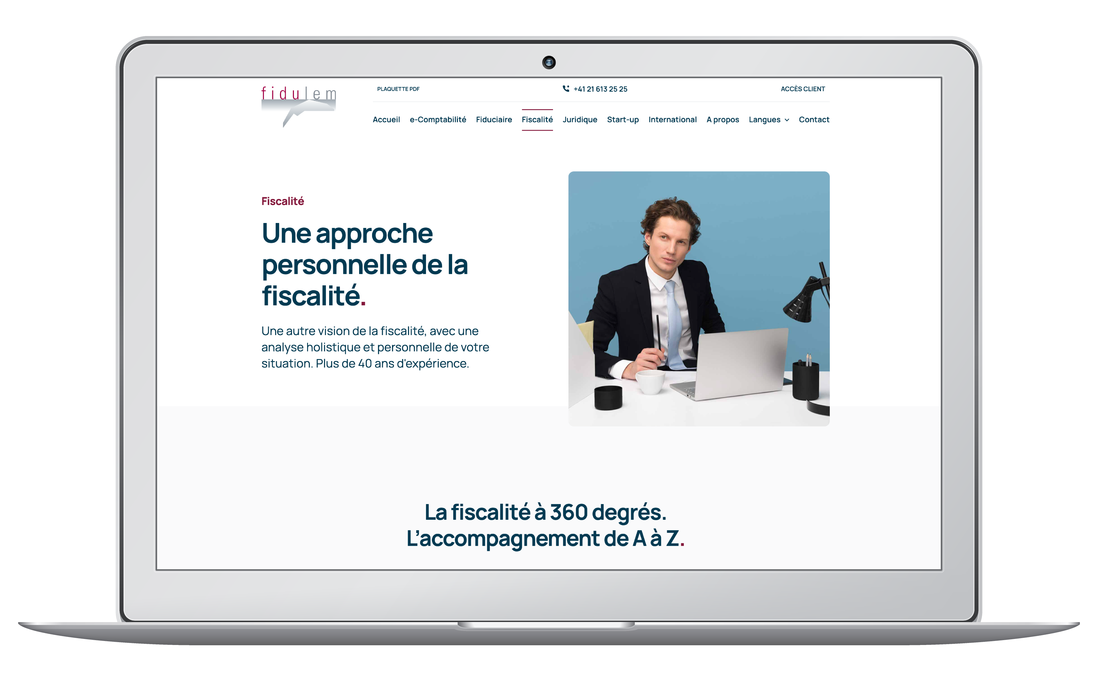 Fiduciaire : création du site internet WordPress Lausanne