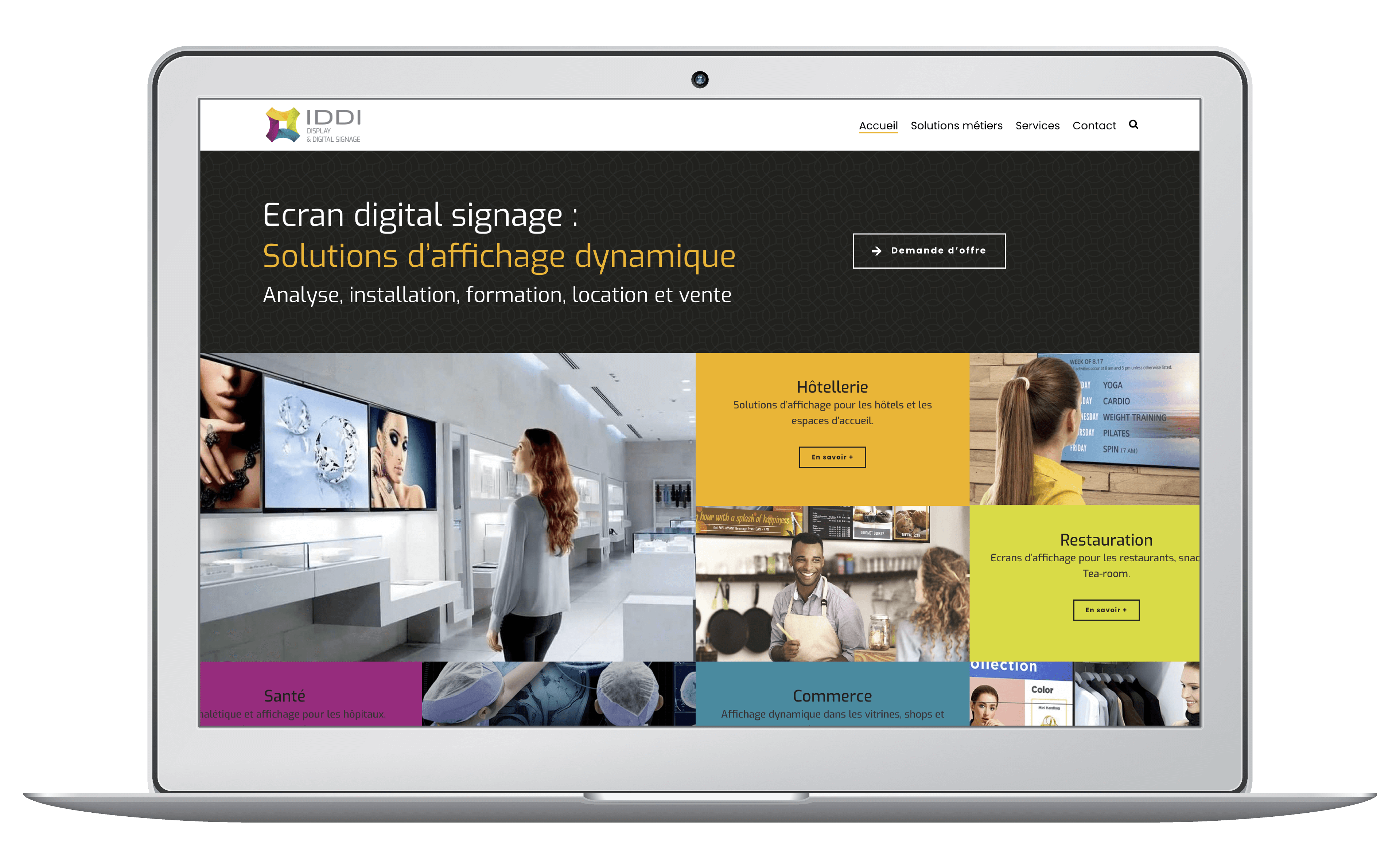 Création d'un site WordPress sur mesure pour une entreprise informatique de Suisse romande