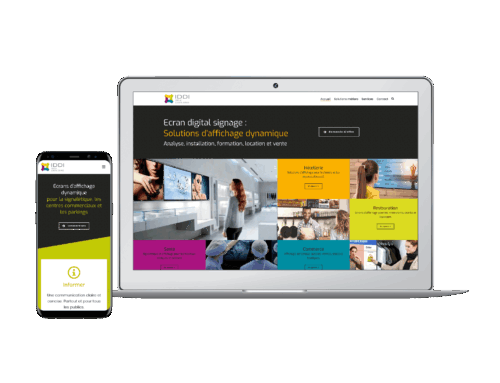 Affichage dynamique : site internet vitrine et référencement SEO
