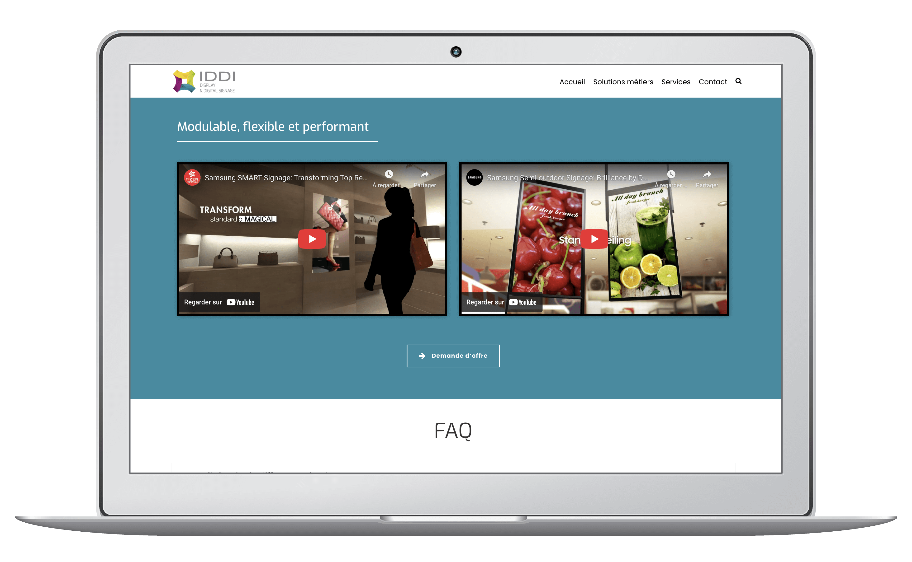 Création d'un site WordPress sur mesure pour une entreprise informatique de Suisse romande