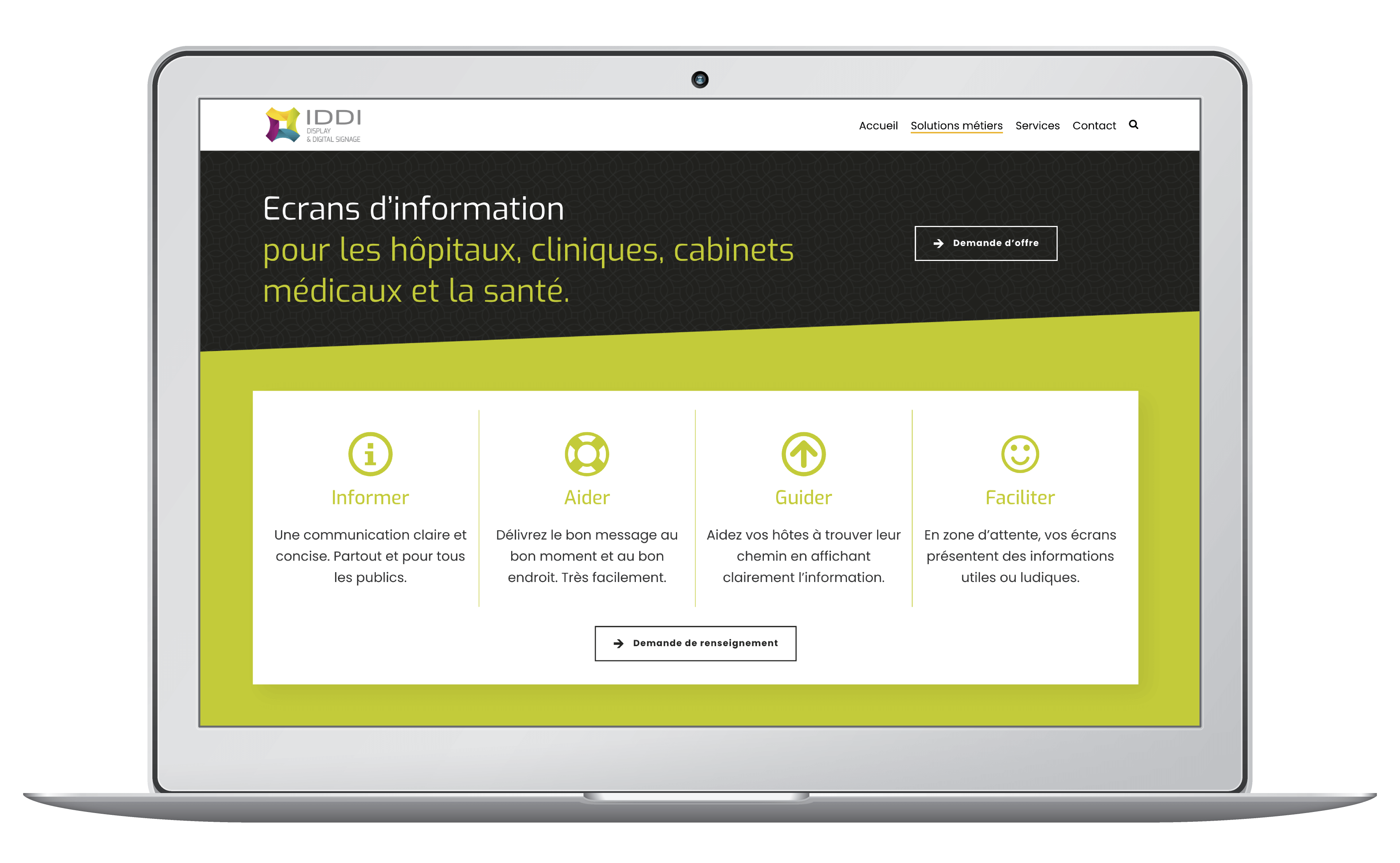 Création d'un site WordPress sur mesure pour une entreprise informatique de Suisse romande