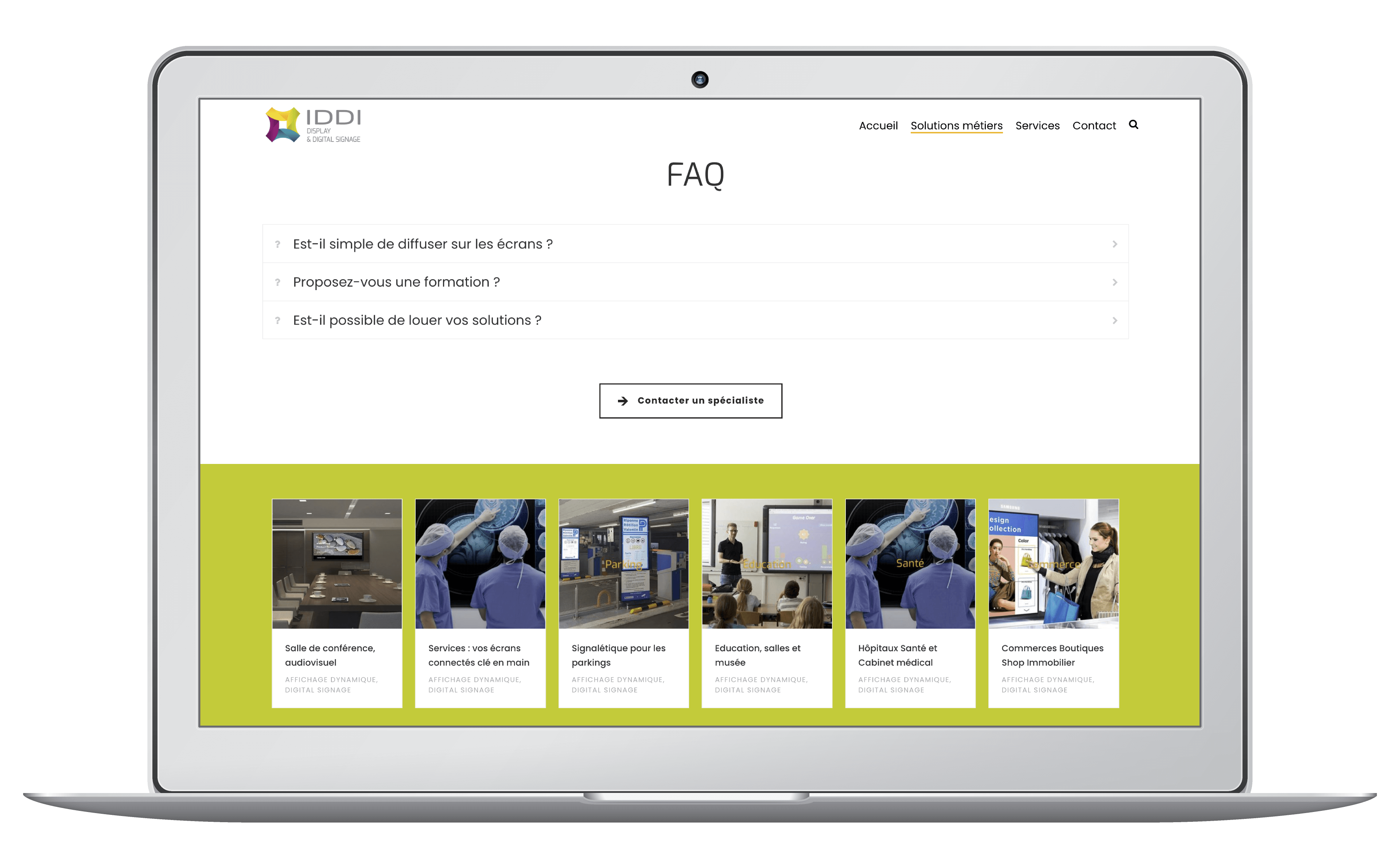 Création d'un site WordPress sur mesure pour une entreprise informatique de Suisse romande