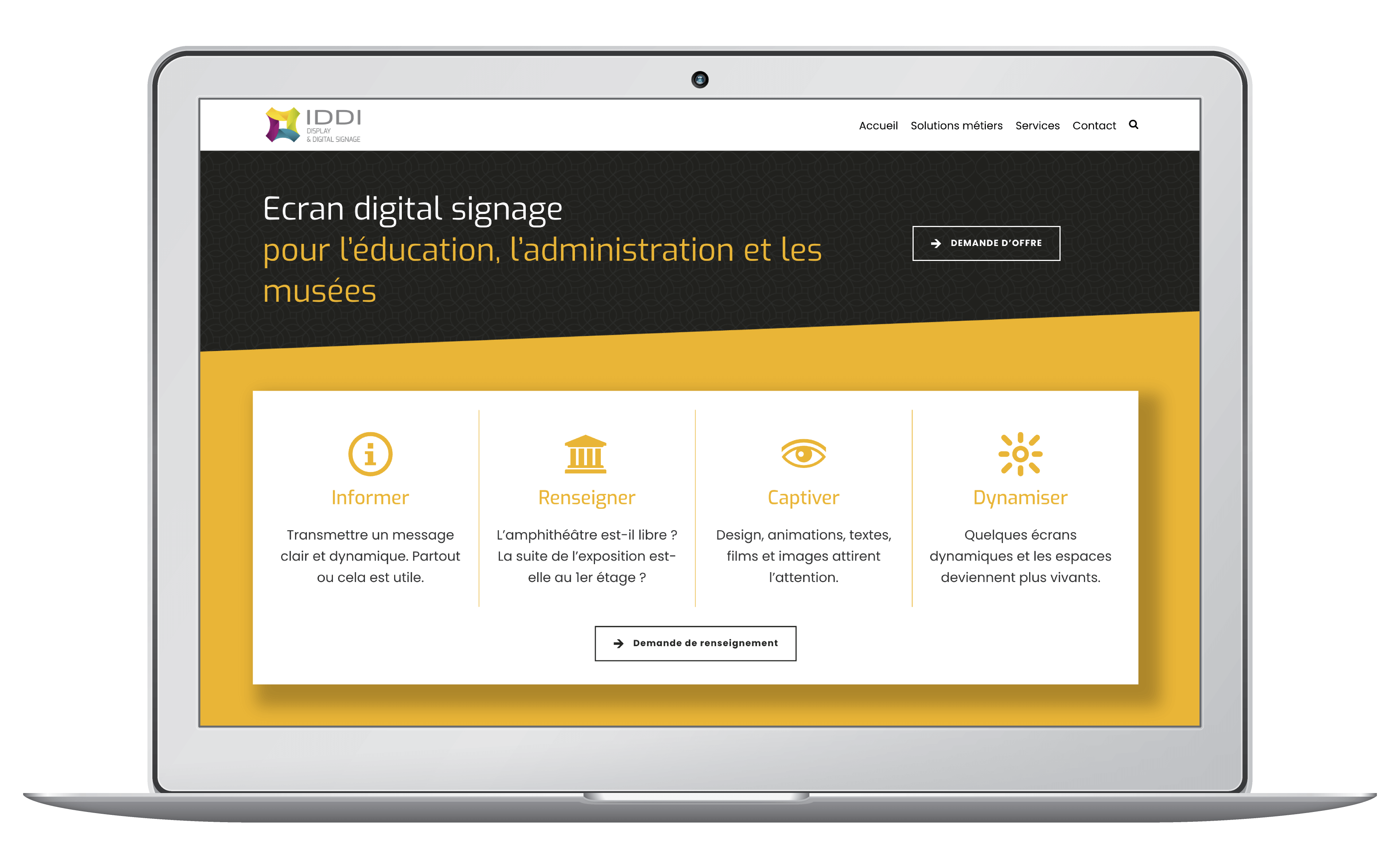 Création d'un site WordPress sur mesure pour une entreprise informatique de Suisse romande