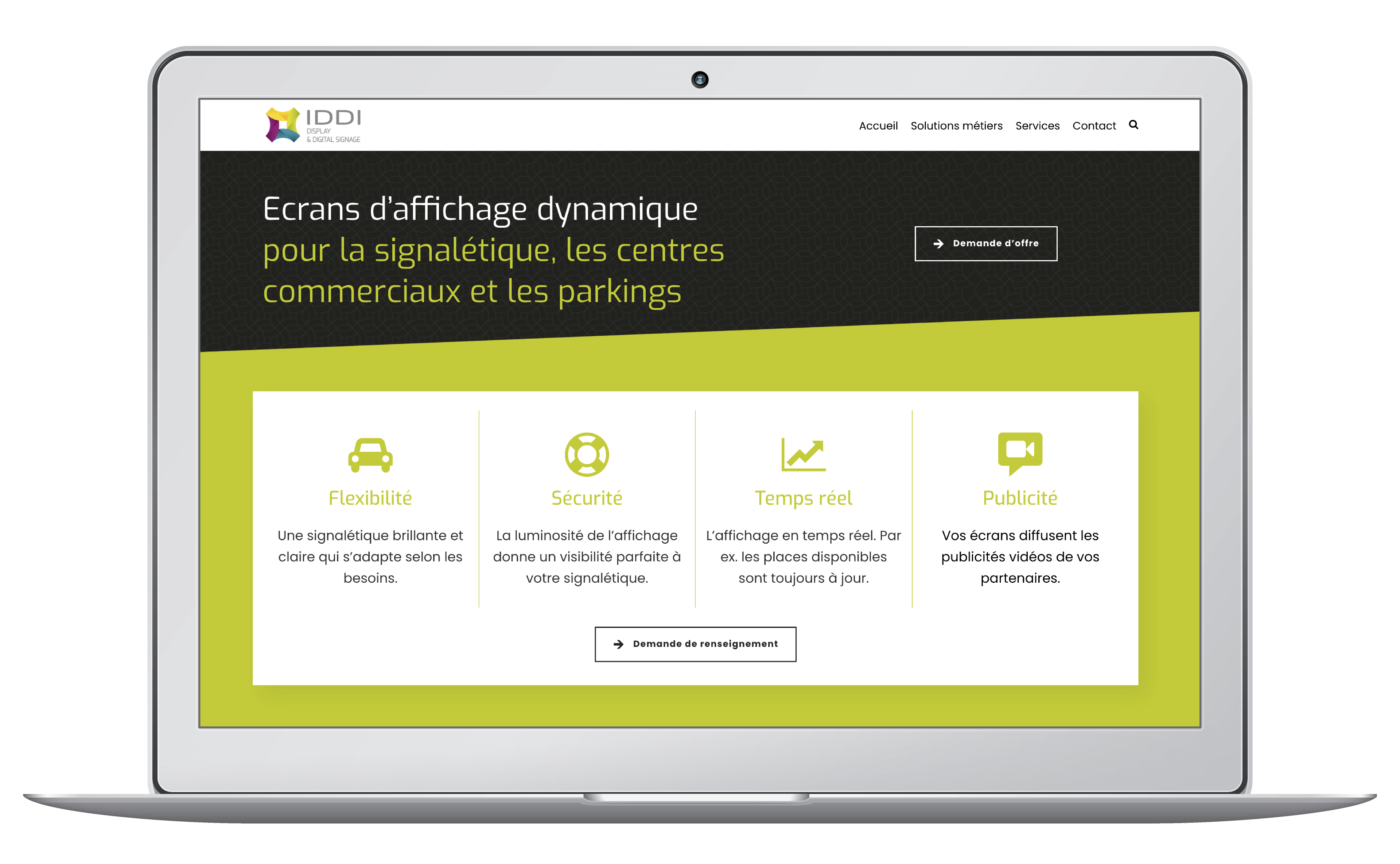 Création d'un site WordPress sur mesure pour une entreprise informatique de Suisse romande