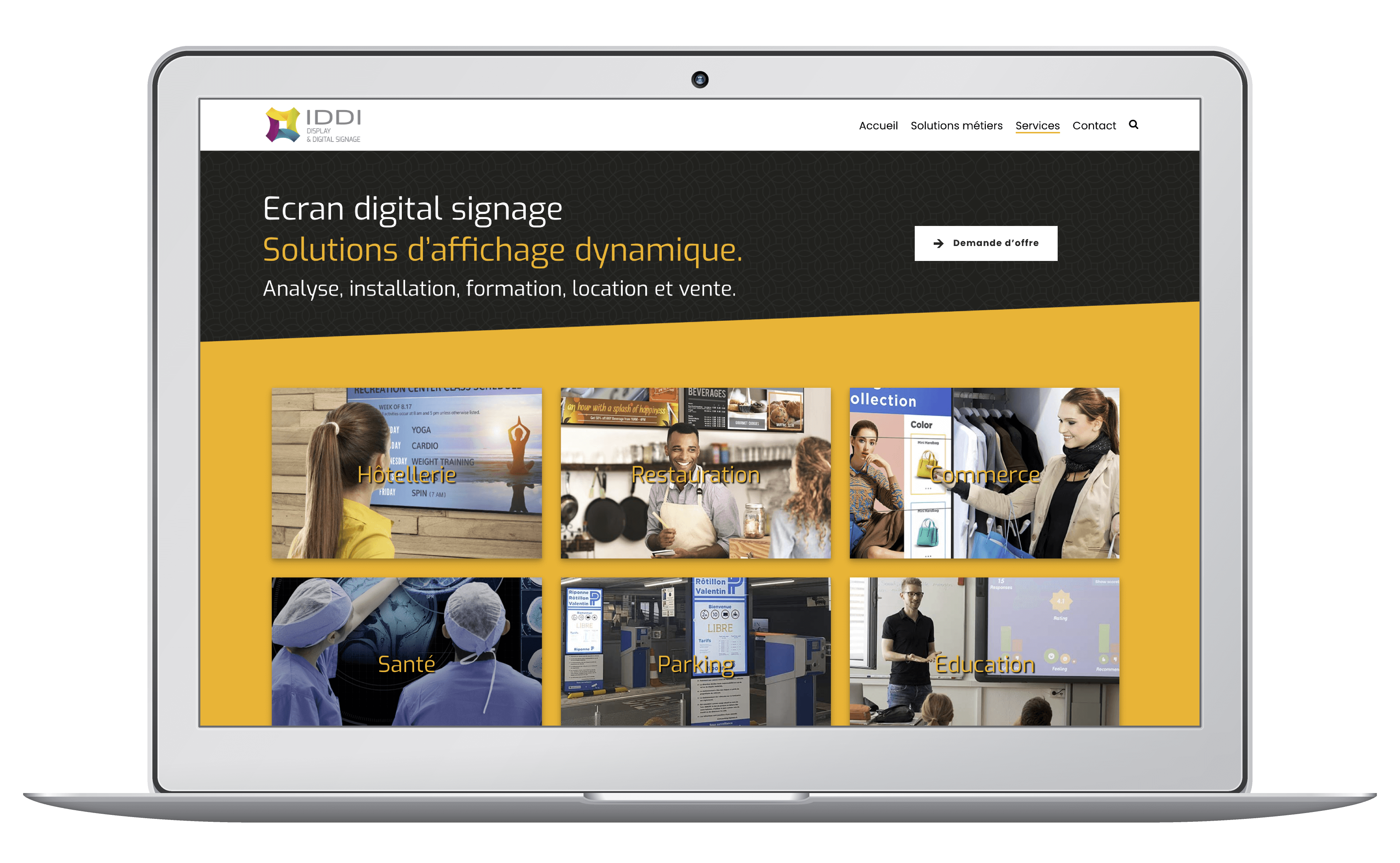 Création d'un site WordPress sur mesure pour une entreprise informatique de Suisse romande