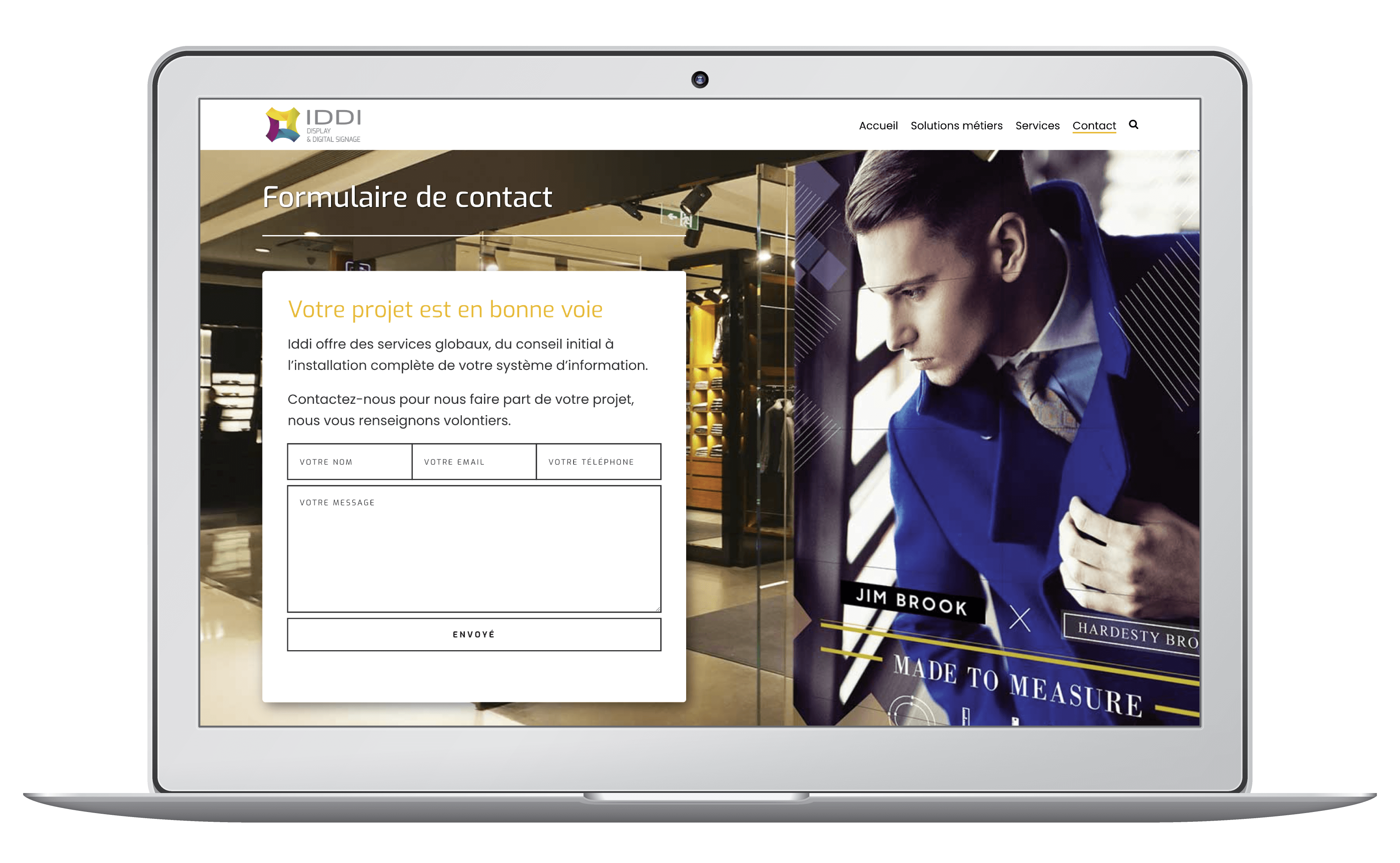 Création d'un site WordPress sur mesure pour une entreprise informatique de Suisse romande
