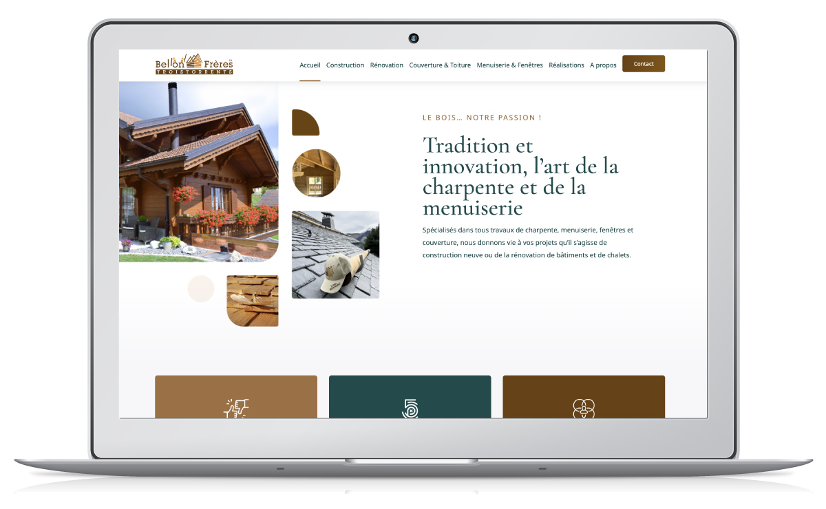 Création du site internet de la menuiserie