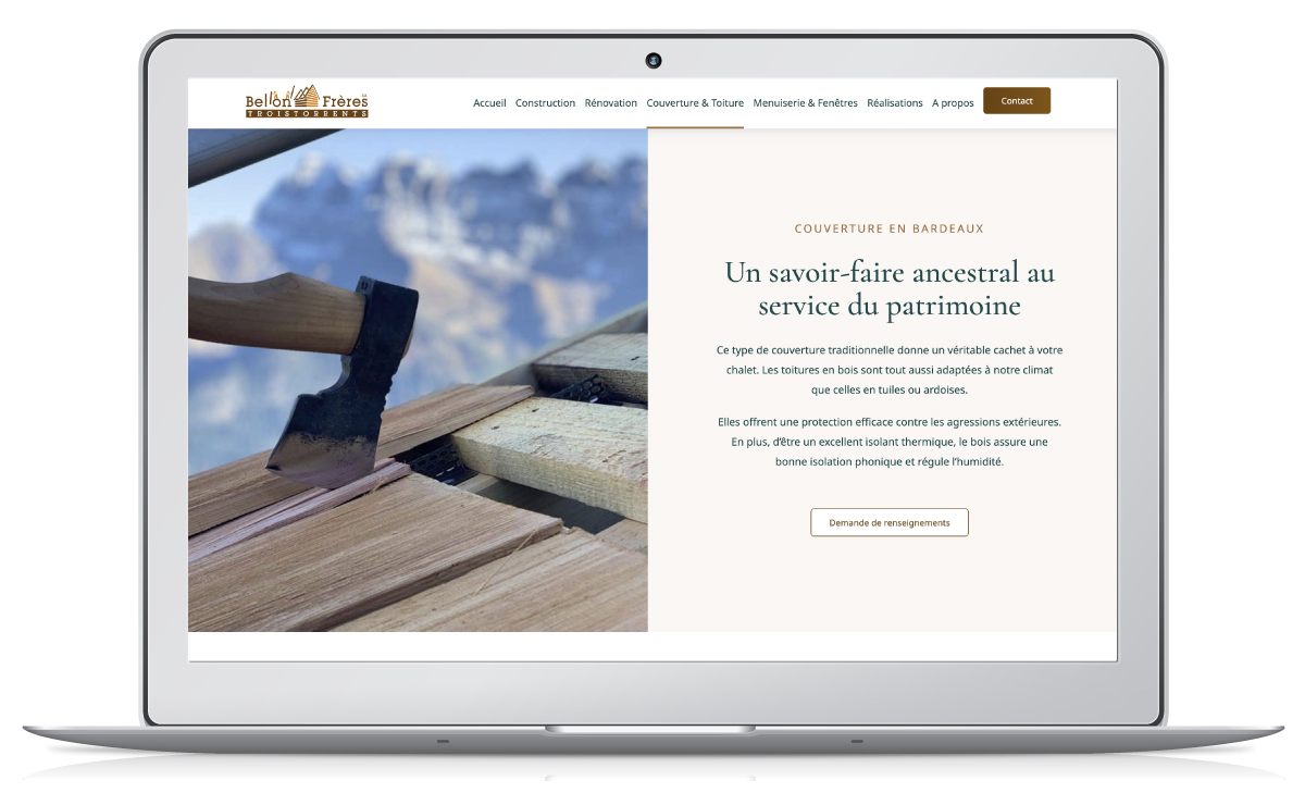 Website couvreur