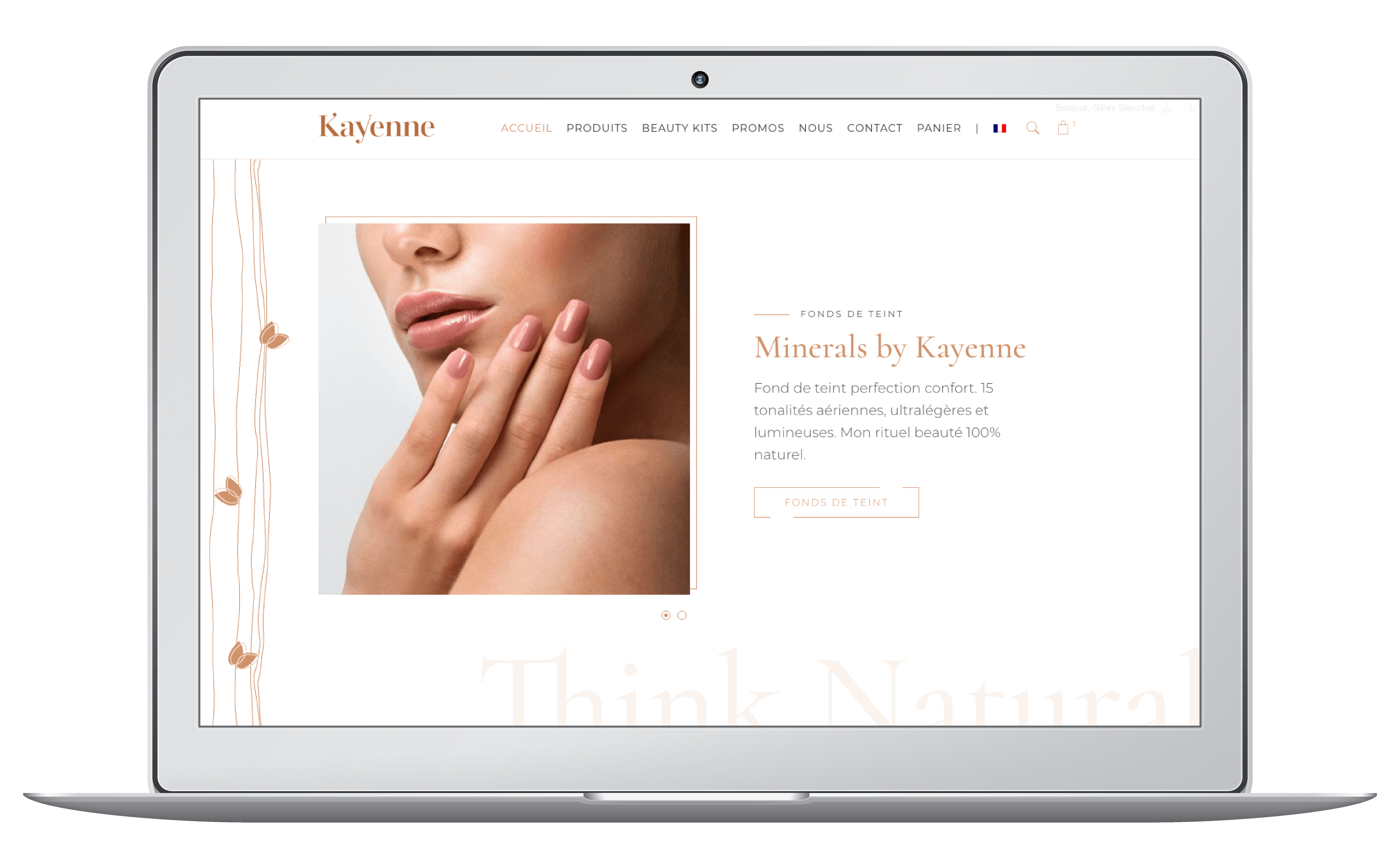 Création du e-commerce et du logo pour Kayenne cosmétiques suisses