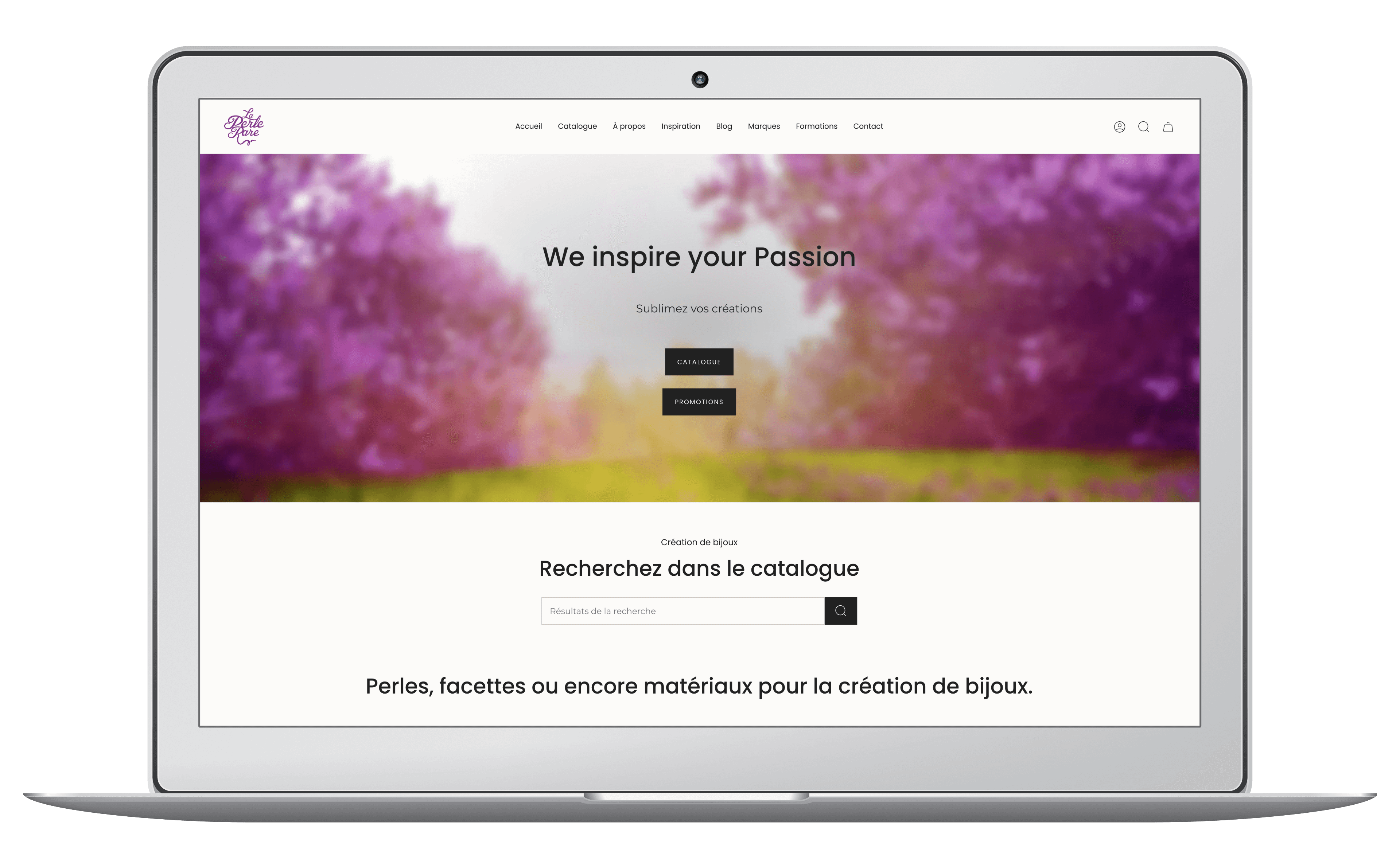 Création e-commerce Shopify La Perle Rare