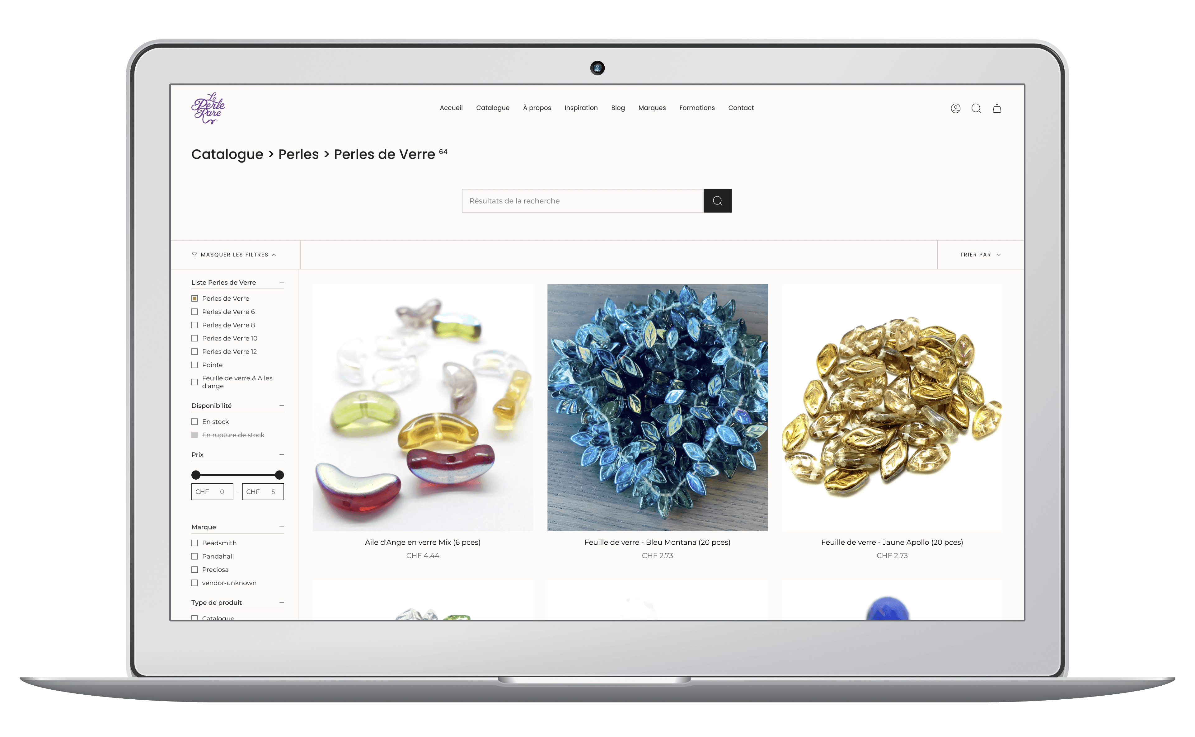 Création du shop Shopify à Lausanne