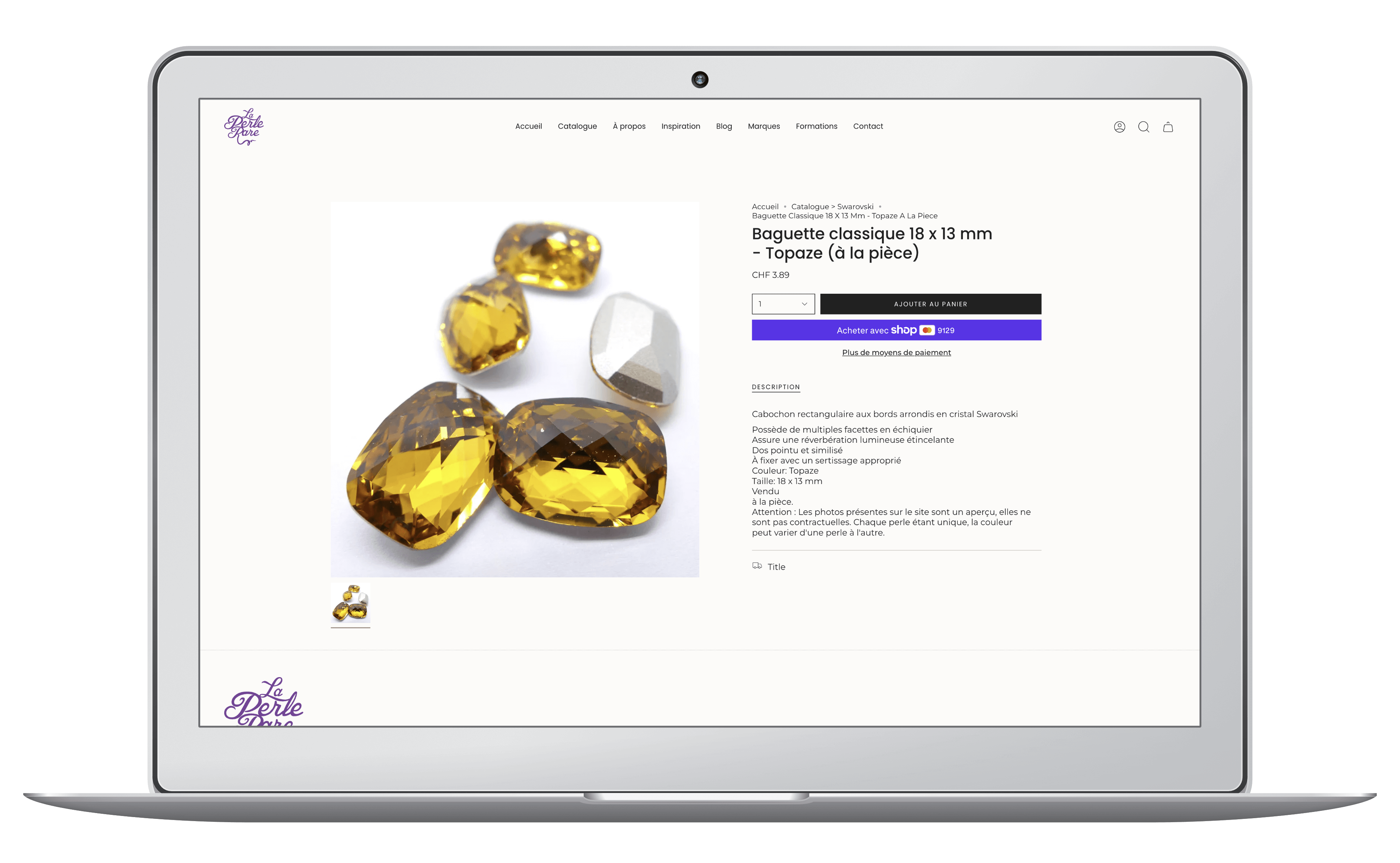 Création du site Shopify à Lausanne