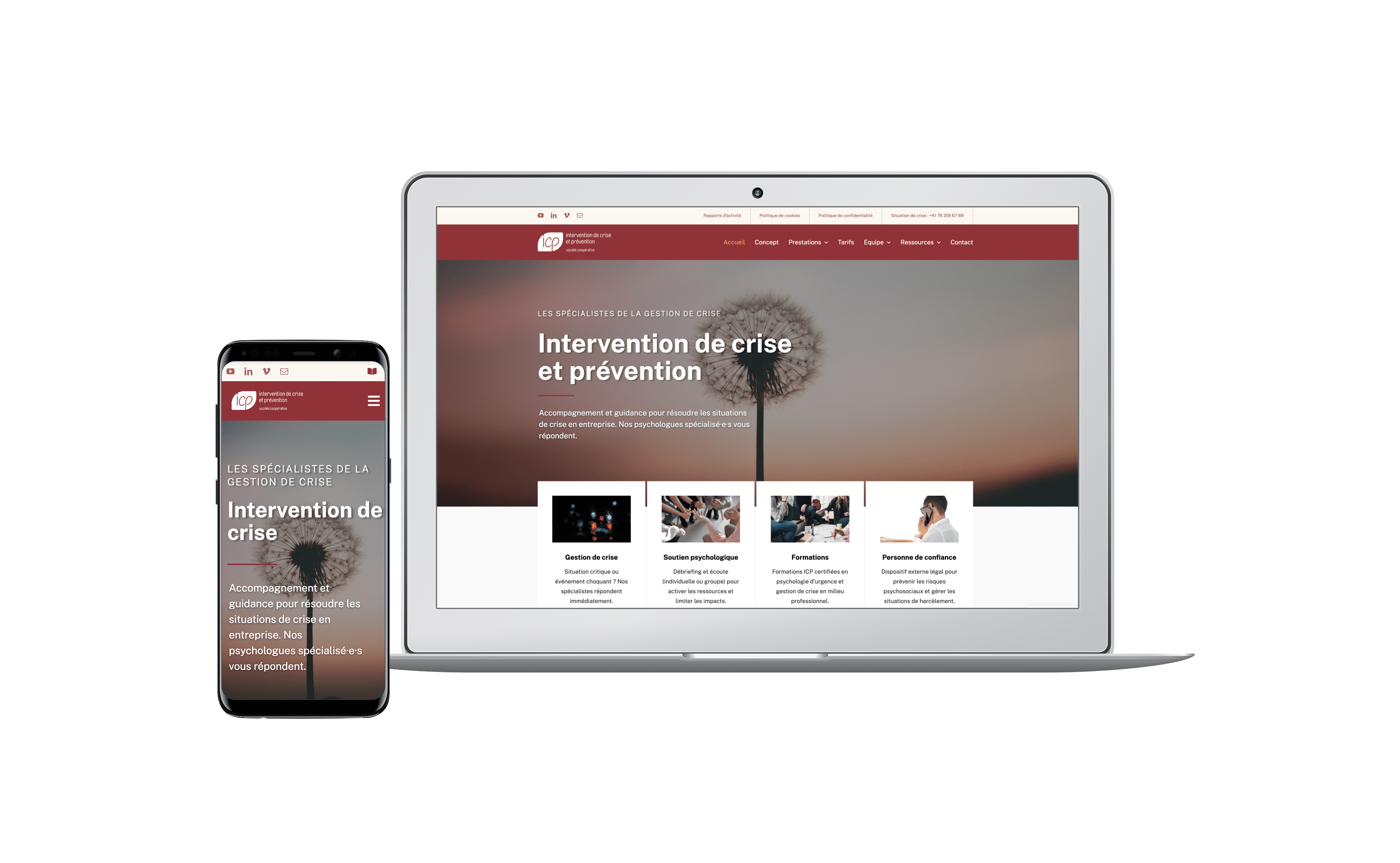 Création site web ICP Lausanne