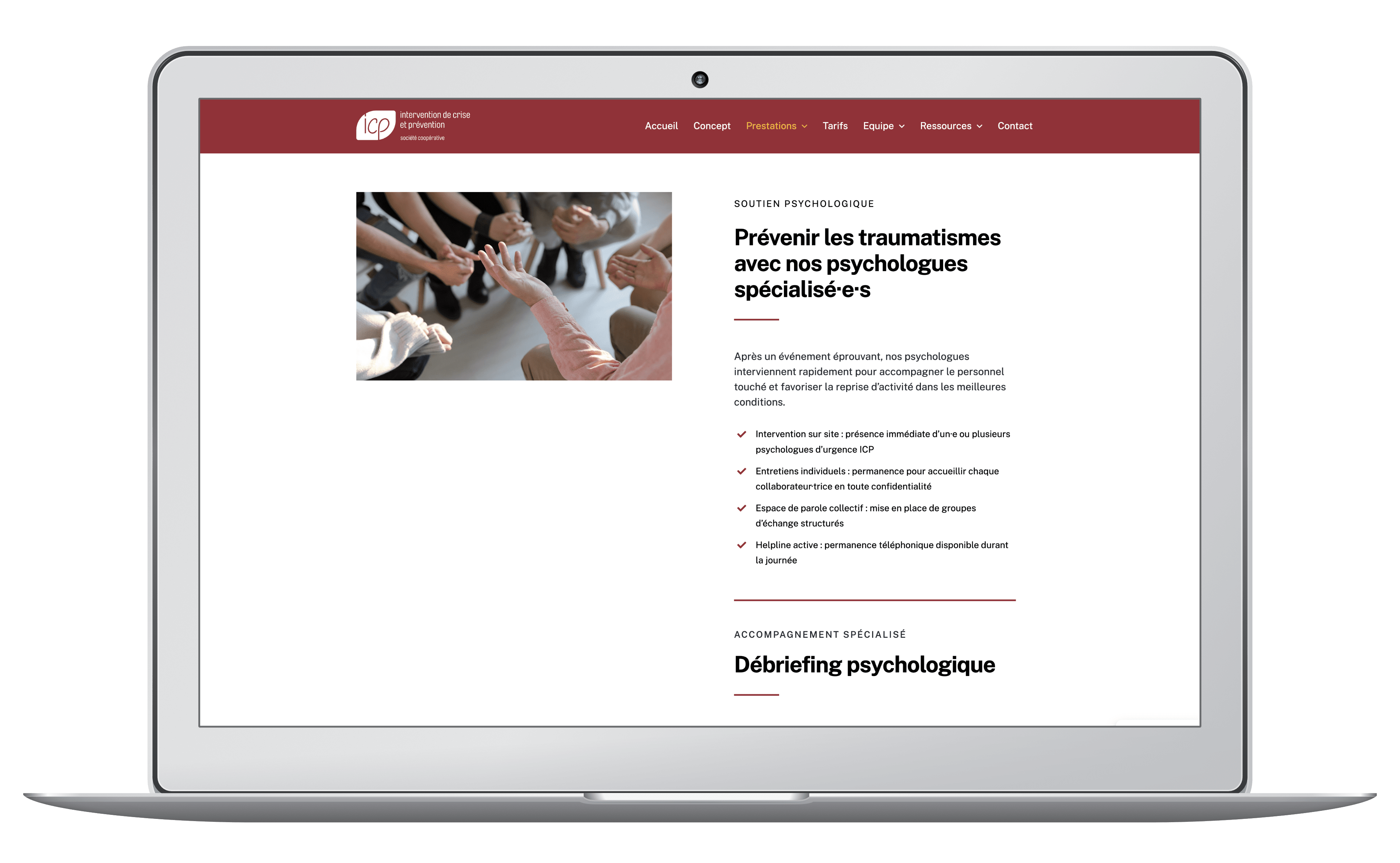 Soutien psychologique au travail