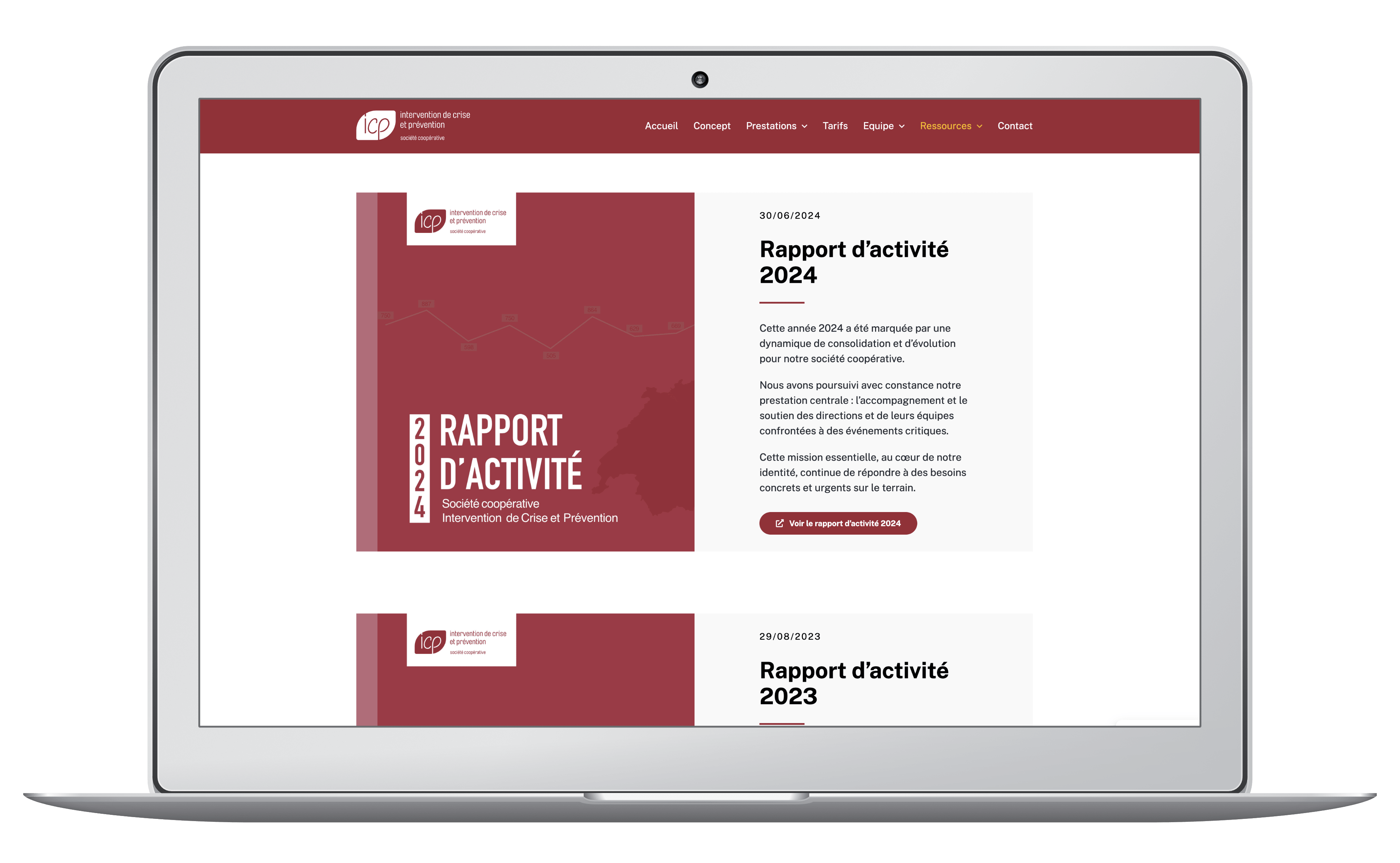 Digitalisation rapport activité interactif